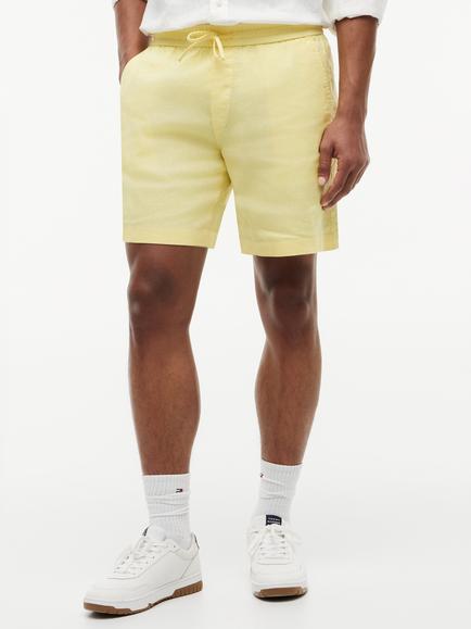 Tommy Hilfiger Doven Linen Blend Shorts, Light Yellow