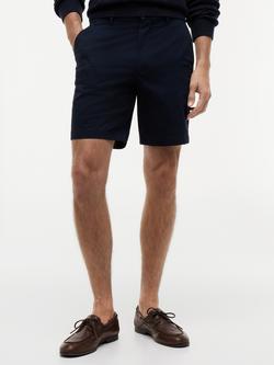 Tommy Hilfiger Dover Twill Cotton Blend Shorts, Dark Blue, Dark Blue