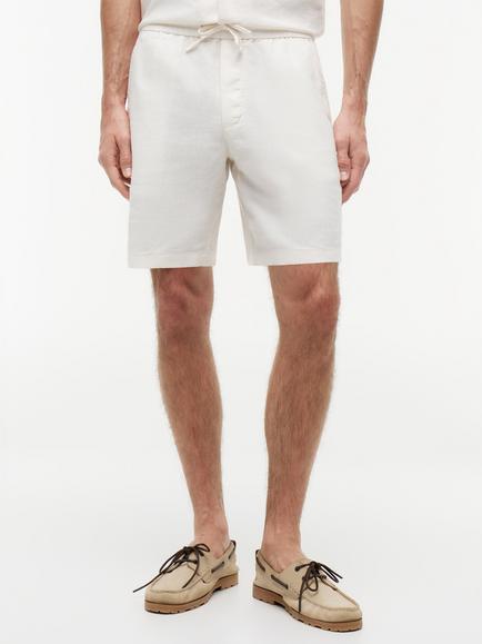 Tommy Hilfiger Dover Linen Blend Chino Shorts, White, White
