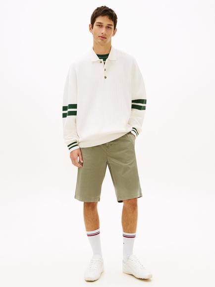 Tommy Hilfiger Otis Cotton Rich Chino Shorts - view 2, Olive Green