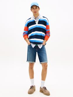 Tommy Hilfiger Ronnie Faded Slim Fit Denim Shorts, Dark Blue - view 2, Dark Blue