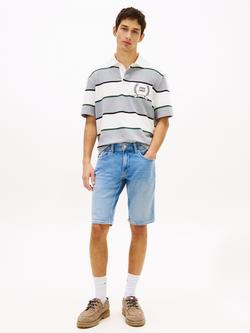 Tommy Hilfiger Ronnie Whiskered Slim Fit Denim Shorts, Blue - view 2, Blue