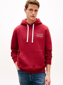 Tommy Hilfiger Cotton Terry Heritage Hoodie, Wine Red