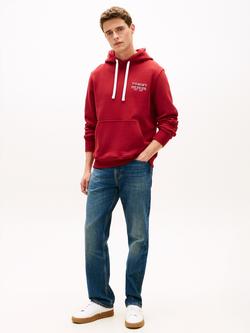 Tommy Hilfiger Cotton Terry Heritage Hoodie - view 2, Wine Red