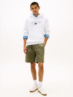 Tommy Hilfiger Cotton Terry Heritage Logo Hoodie - view 2, White