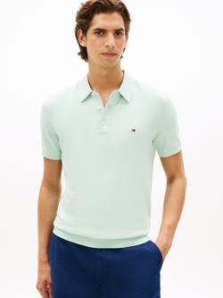 Tommy Hilfiger Combed Cotton Regular Fit Short Sleeve Polo Shirt, Light Green