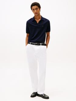 Tommy Hilfiger Regular Fit Knit Polo Shirt, Dark Blue - view 2, Dark Blue