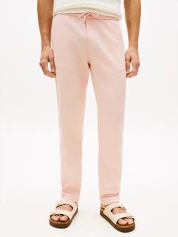 Tommy Hilfiger Harlem Tapered Linen Blend Chinos, Light Pink