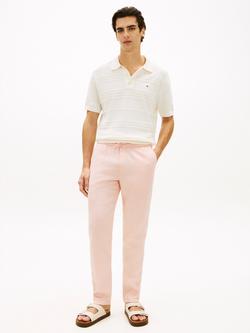 Tommy Hilfiger Harlem Tapered Linen Blend Chinos - view 2, Light Pink
