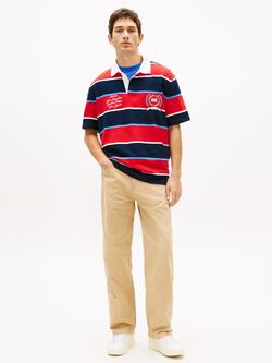 Tommy Hilfiger Jaimie Cotton Relaxed Fit Trousers, Beige - view 2, Beige