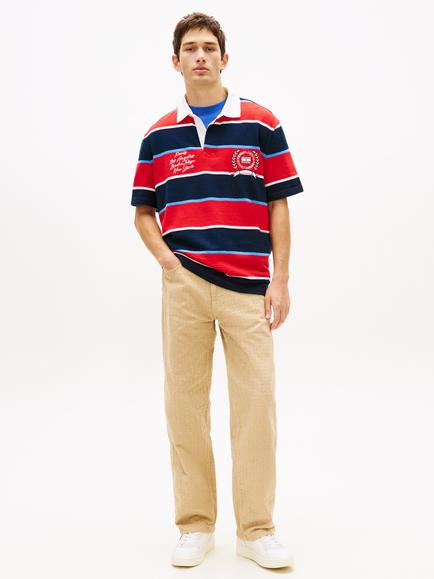 Tommy Hilfiger Jaimie Cotton Relaxed Fit Trousers, Beige - view 2, Beige