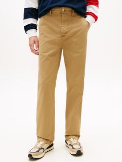 Tommy Hilfiger Otis Cotton Rich Regular Fit Chinos, Light Blue, Natural Sand
