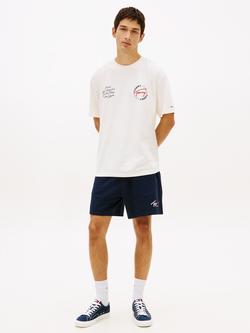 Tommy Hilfiger Cotton Regular Fit Short Sleeve Circular Graphic T-Shirt - view 2, Beige