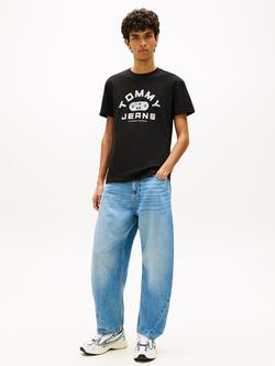 Tommy Hilfiger Cotton Regular Fit Short Sleeve Graphic Logo T-Shirt - view 2, Black