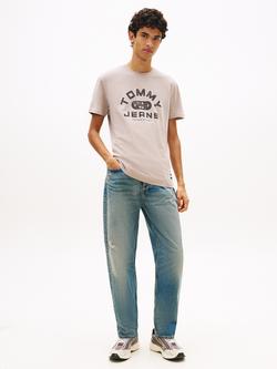 Tommy Hilfiger Cotton Regular Fit Short Sleeve Graphic Logo T-Shirt - view 2, Beige