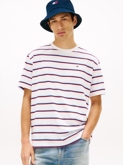 Tommy Hilfiger Short Sleeve Stripe T-Shirt, Multi, Multi