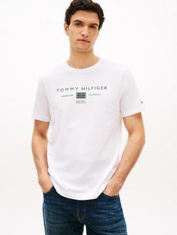 Tommy Hilfiger Jersey Logo Regular Fit T-Shirt, White, White