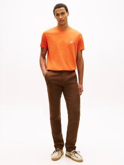 Tommy Hilfiger Cotton Regular Fit Short Sleeve Script Logo T-Shirt - view 2, Orange