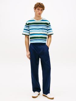 Tommy Hilfiger Cotton Regular Fit Short Sleeve Stripe T-Shirt, Multi - view 2, Multi