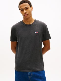 Tommy Hilfiger Cotton Regular Fit Short Sleeve Badge Logo T-Shirt, Black