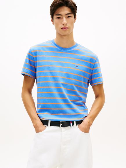 Tommy Hilfiger Cotton Regular Fit Flag Logo T-Shirt, Multi, Multi