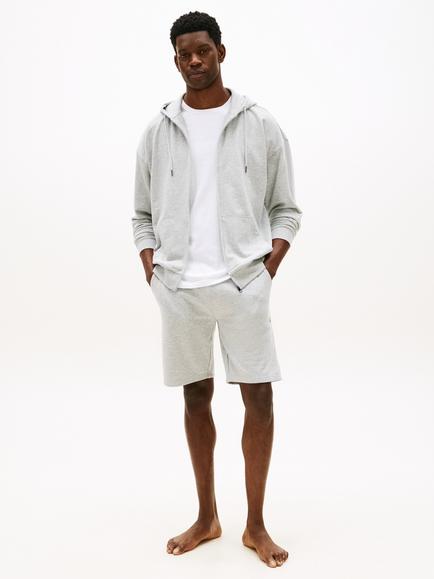 Tommy Hilfiger Cotton Blend Original French Terry Lounge Shorts - view 2, Light Grey