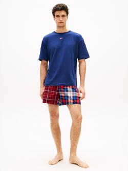 Tommy Hilfiger Heritage Cotton Pyjama Set, Blue/Multi, Blue/Multi