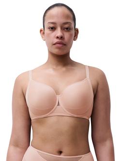 Chantelle Halo Memory Foam T-Shirt Bra, Dusky Pink