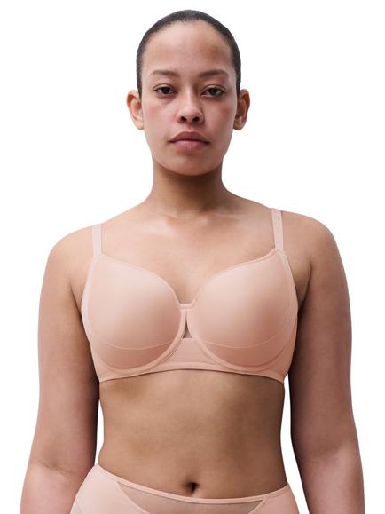 Chantelle Edge Memory Foam T-Shirt Bra, Dusky Pink