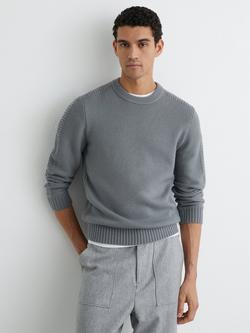 Reiss Beech Wool Rich Crew Neck Jumper - view 2, Sage