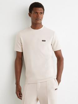 Reiss Wesley Logo Crew Neck T-Shirt, Neutral, Neutral
