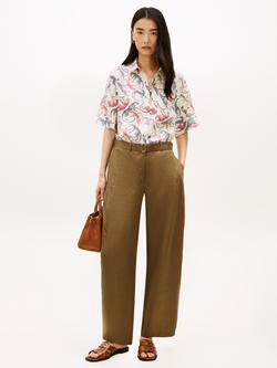 Tommy Hilfiger Leopards Pure Linen Shirt, Multi - view 2, Multi