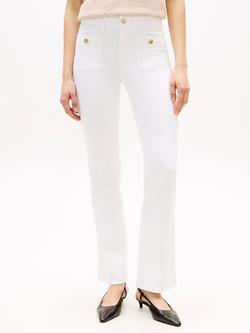 Tommy Hilfiger Mid Rise Bootcut Jeans, Th Optic White, Th Optic White