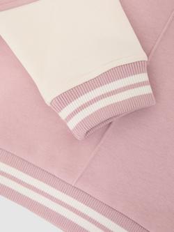 Reiss Kids' Cotton Blend Hoodie and Shorts Set, Pink - view 2, Pink