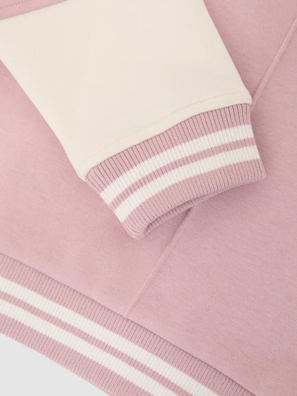 Reiss Kids' Cotton Blend Hoodie and Shorts Set, Pink - view 2, Pink