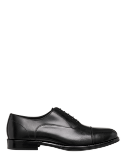 Geox Barberigo Leather Lace Up Derby Shoes, Black, Black
