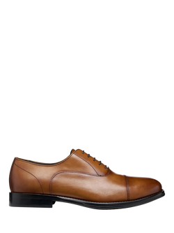 Geox Barberigo Leather Lace Up Derby Shoes, Cognac, Cognac