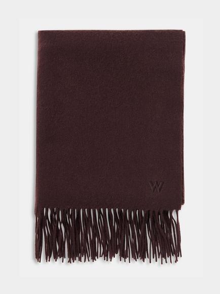 Whistles Fringe Blanket Scarf - view 2, Brown