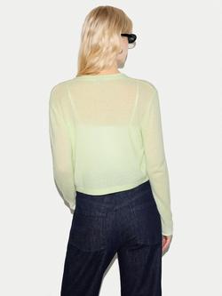 Jigsaw V-Neck Wool Rich Cardigan - view 2, Green