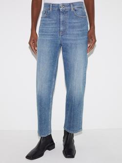Jigsaw Carter Straight Jeans, Mid Blue, Mid Blue