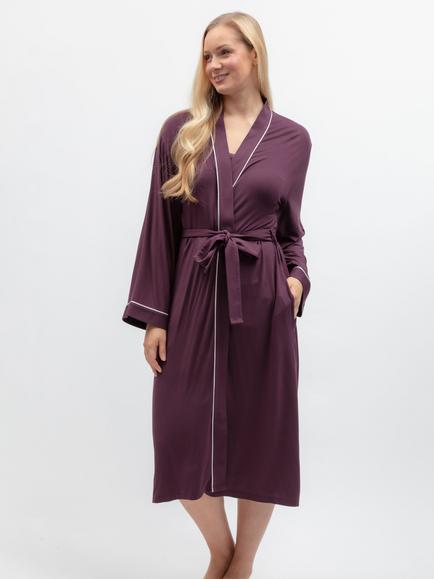 Cyberjammies Jersey Dressing Gown, Plum, Plum