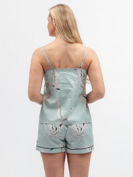 Cyberjammies Grace Swan Short Pyjama Set, Mint - view 2, Mint