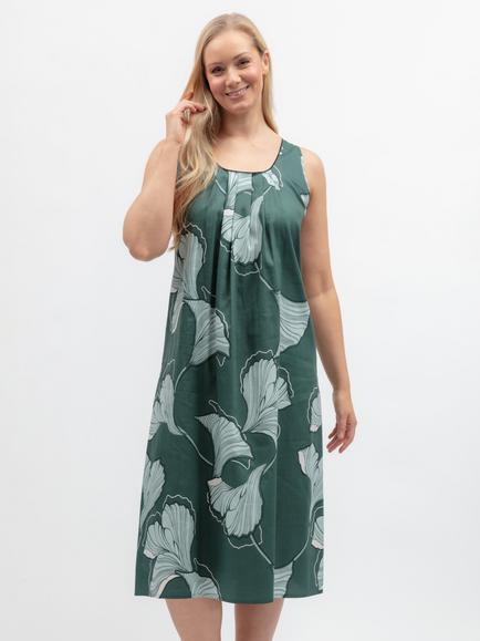 Cyberjammies Grace Floral Nightdress, Green, Green
