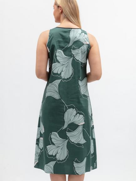 Cyberjammies Grace Floral Nightdress, Green - view 2, Green