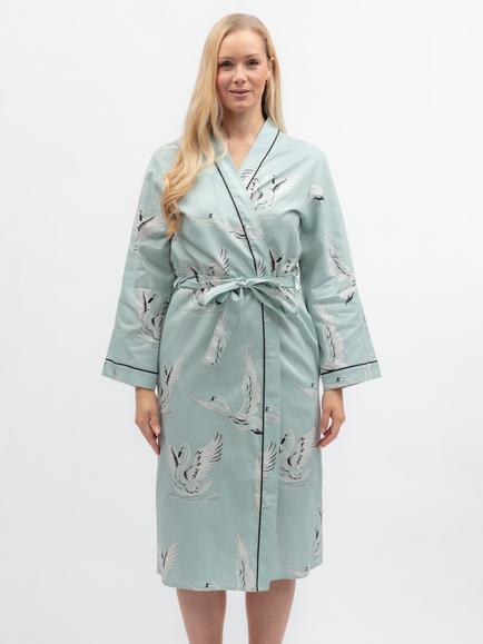 Cyberjammies Grace Swan Dressing Gown, Mint, Mint