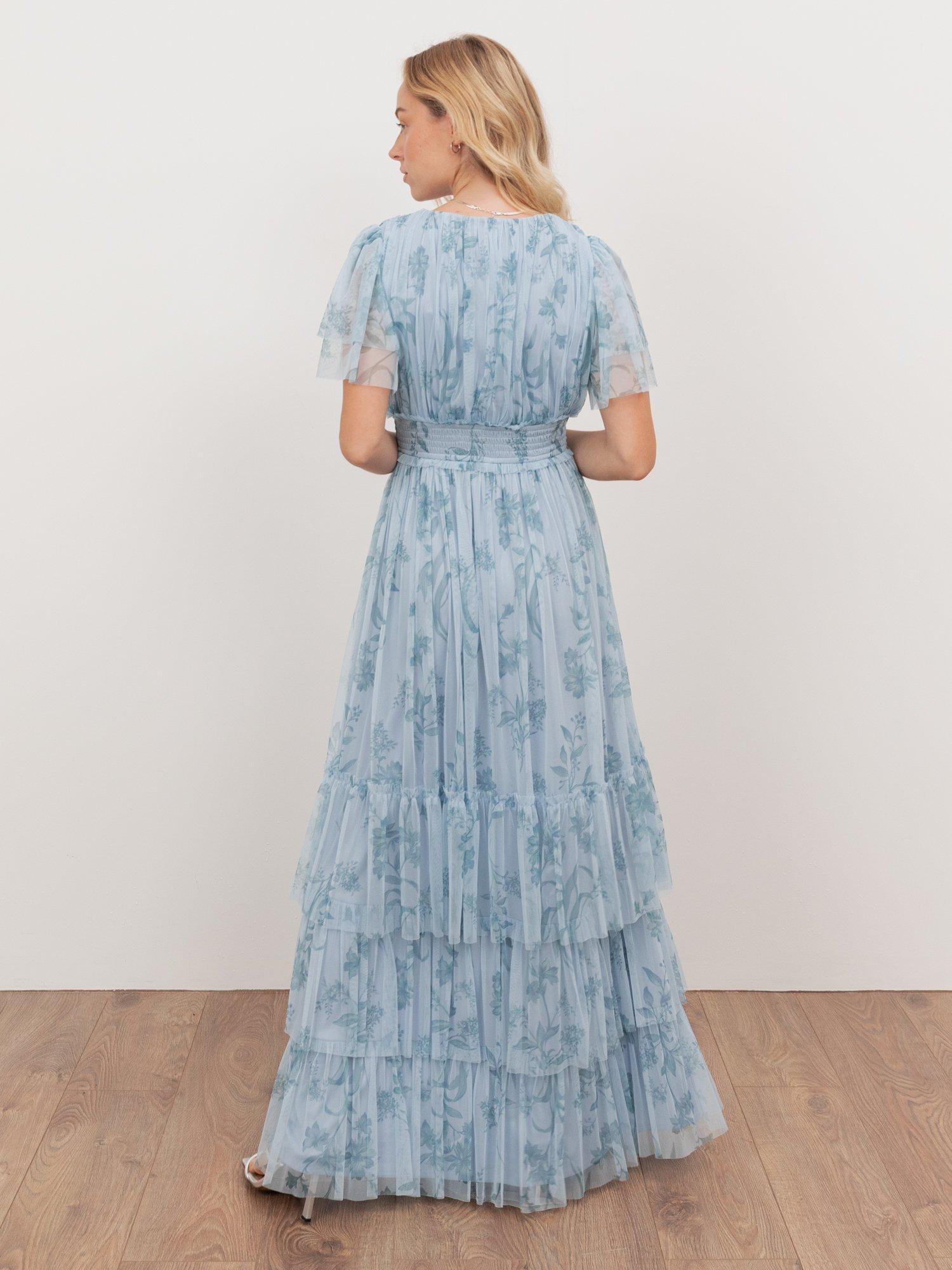 knee length dresses for ladies Anaya With Love Recycled Polka Dot Tiered Midaxi Dress – Maya Deluxe main image 0