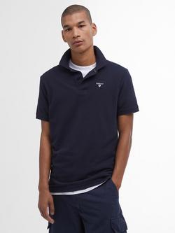 Barbour Essential Sport Cotton Regular Fit Pique Polo Shirt, New Navy, New Navy