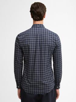 Barbour Bramwell Long-Sleeved Tailored Fit Check Shirt, Navy - view 2, Navy