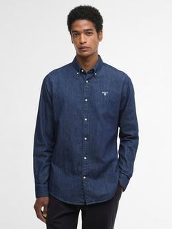 Barbour Tailored Fit Crested Denim Shirt, Indigo, Indigo