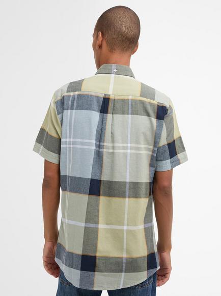 Barbour Doughill Cotton Blend Tailored Fit Tartan Check Shirt, Highland Loch Tartan - view 2, Highland Loch Tartan